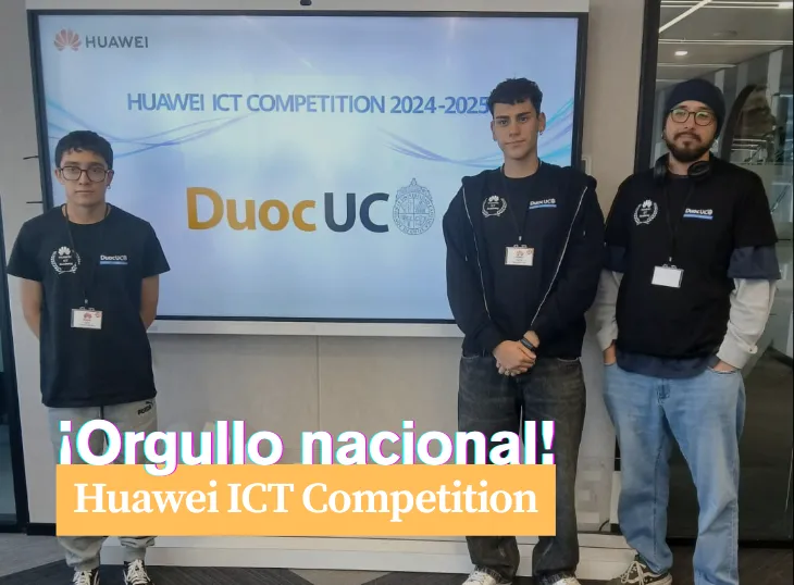 Jóvenes chilenos hacen historia en Huawei ICT Competition